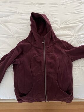 lululemon athletica Burgundy Zip-Up Hoodie